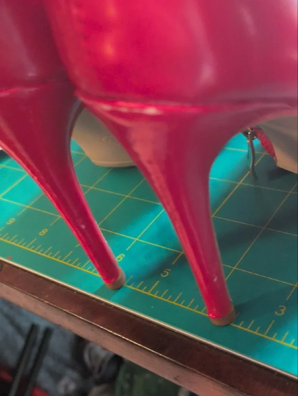 Red Patent Over-the-Knee Stiletto Boots
